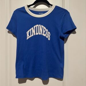 Old Navy Women’s Blue Kindness Crop